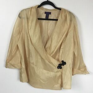 Shiny Sheer Full Wrap Blazer Metaphor size 16-18W